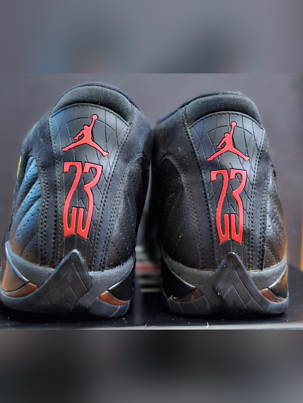 Air Jordan 14 Retro "Last Shot" (2018) Mens Size 13 Black & Red Basketball - Picture 6 of 7